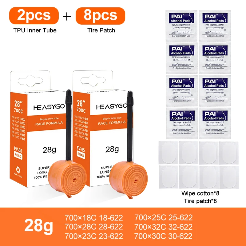 2pcs Orange 8Patch