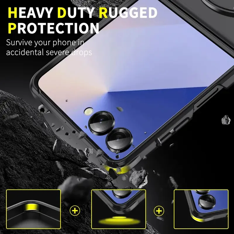 Military-Grade Protective Case with Sliding Camera Cover