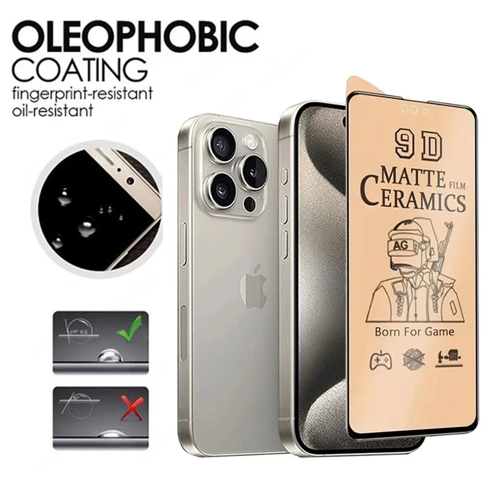 9D weiche matte Keramikfolie für iPhone 17 16 Pro Max 15 11 12 13 14 7 8 Plus Displayschutzfolien für iPhone X XR XS Max SE ohne Glas – Detail 5