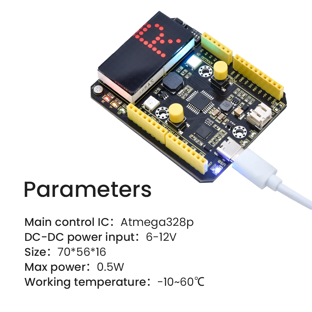 Keyestudio Max Atmega328p Development Board Integrates CP2102 Compatible With Arduino UNOR3 For DIY STEM Programming