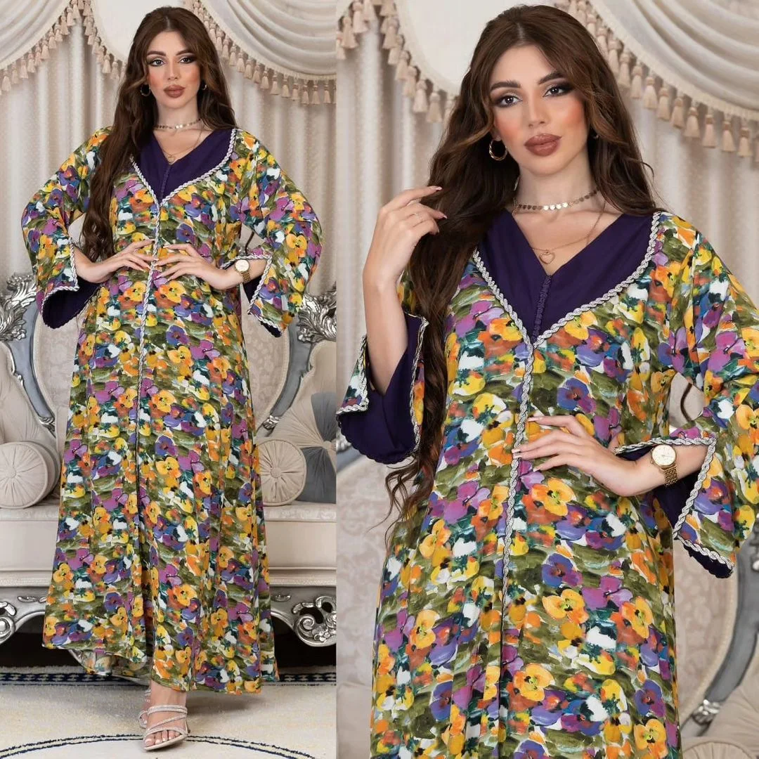 Turkey Eid Party Dress Muslim Women Morocco Satin Abaya Dubai Elegant Diamond Evening Dresses Islamic Long Kaftan Robe Vestidos