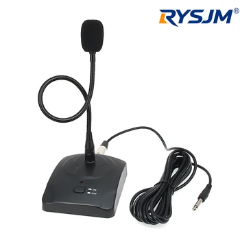 Microfono a collo d'oca cablato per conferenze, capacitivo con cavo XLR, per computer
