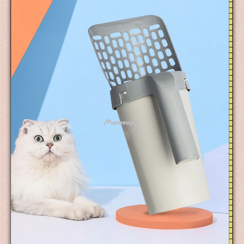 Camada de almorzando  Productos PARA GATOS-Pala de arena para gatos Caja  de limpieza automática Bandeja de cuchara-Aliexpress
