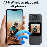 Ultra HD 4K Mini Camera Bodycam 180° Adjustable Sports DV Camera Wifi Hotspot Night Vision CamOutdoor Law Enforcement Recorder 4