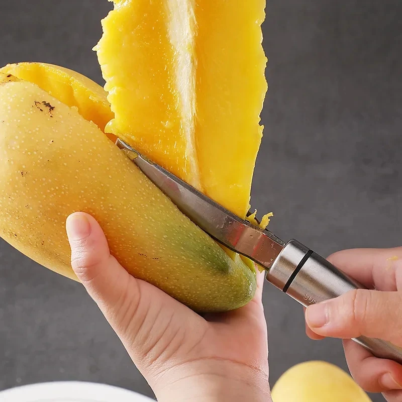 Mango Corer Multifunctional Mango Meat Picker Fruit Fishing Tool Peeling Pineapple Corer Knife Fruit Peeling Tool Kitchen Tools