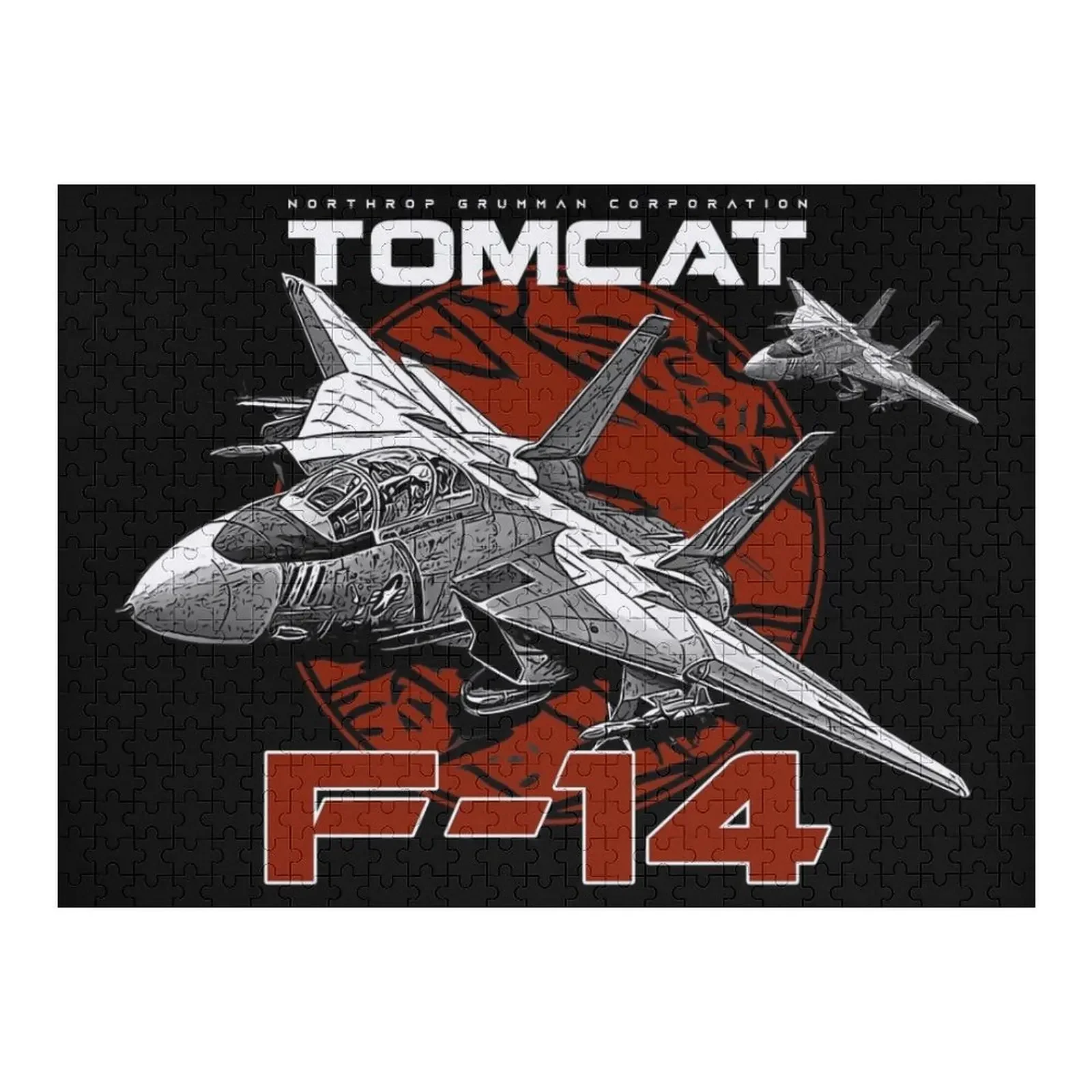 F-14 Tomcat Fighterjet Jigsaw Puzzle Custom Child Personalised Toys Personalized Toy Photo Puzzle