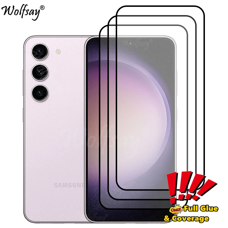 Full Cover Whole Glue Screen Protector Per Samsung S23 Fe Vetro Temperato Per Samsung S23 S 23 Fe Glass Per Samsung S23 Fe Glass