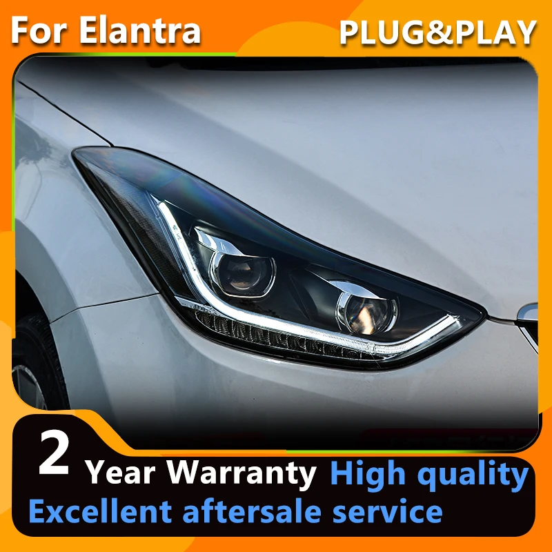 

Светодиодный ная лампа для дневных ходовых огней 2011-2016 Elantra LED DRL светодиодный светодиодсветильник динамическая ламсветильник поворота в сборе