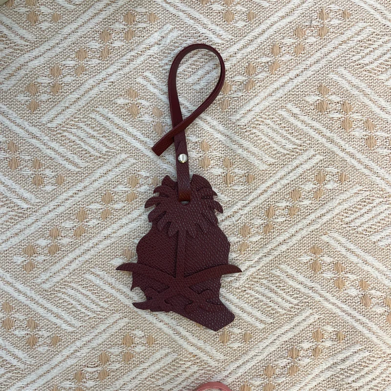 New Custom Name PU leather map coconut tree car pe...