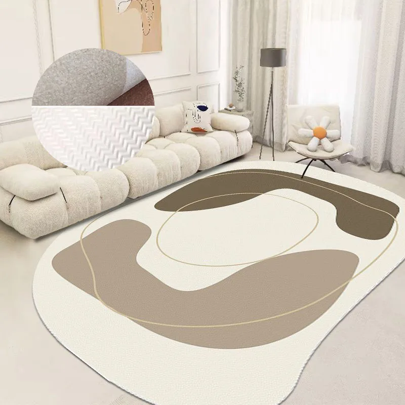 

Nordic Minimalist Style Carpets for Living Room Large Area PVC Rugs for Bedroom Oil-proof Kitchen Carpet Non-slip Balcony Mat