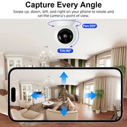 Smart WiFi Pet Surveillance Camera with 4K HD Video & Night Vision - EU (5MP Camera)