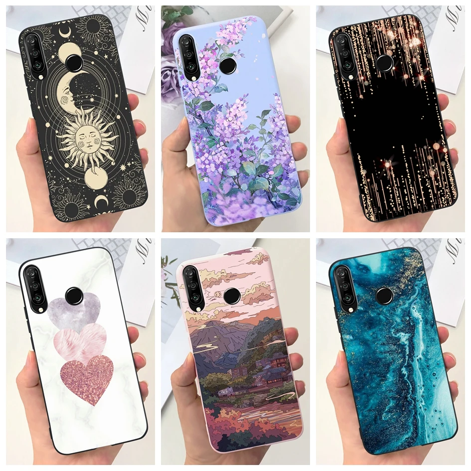 Floral Space Pattern Soft Silicone Phone Case