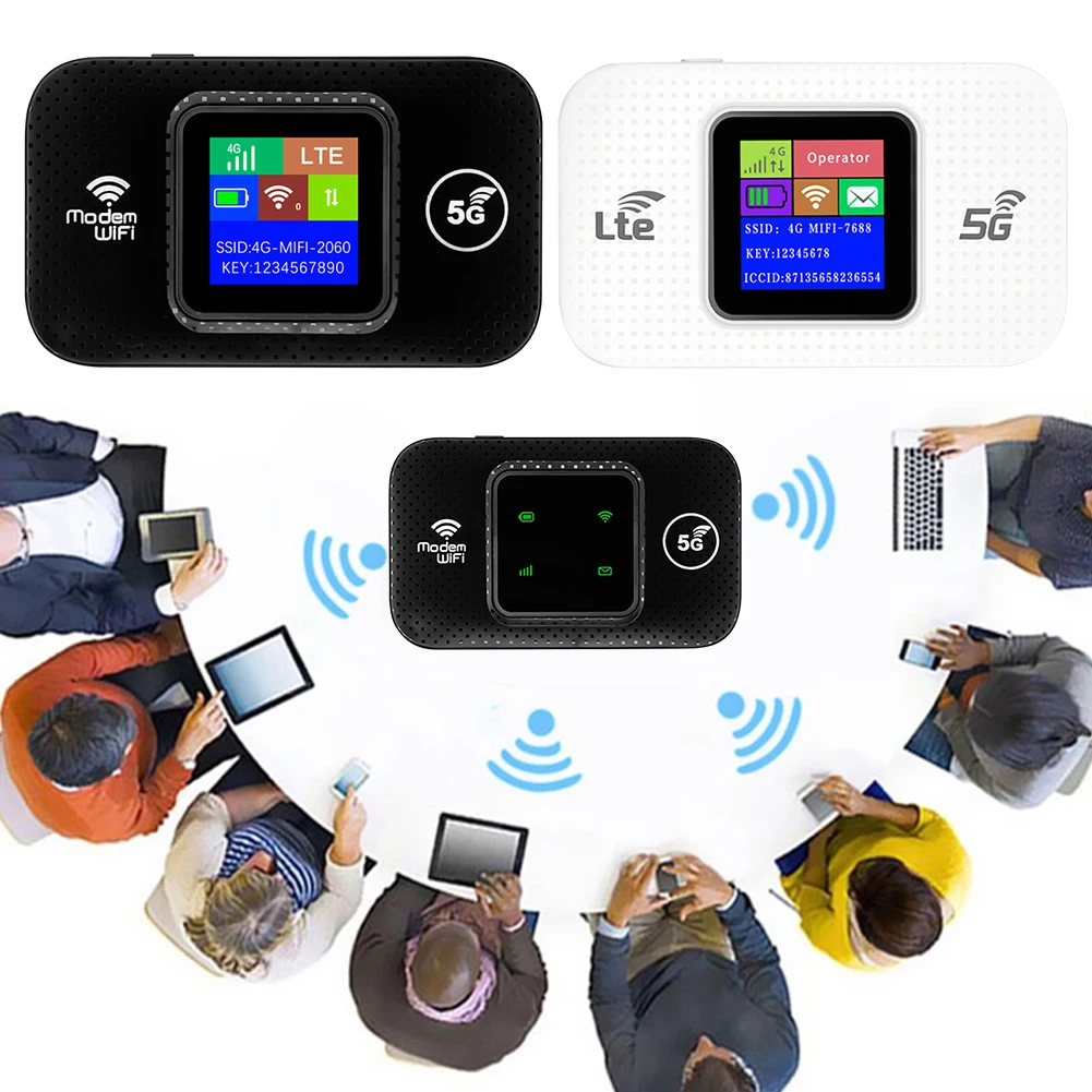 ポータブルワイヤレスwifiルーター,4g lte,ロックモデム,ミニ
