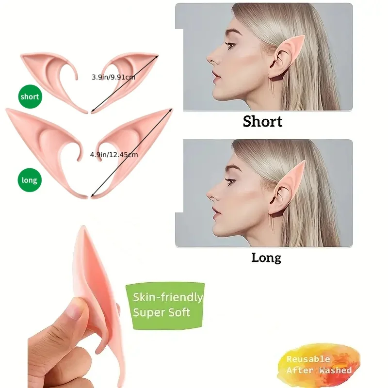 Generic Silicone Elf Ears Cosplay Props