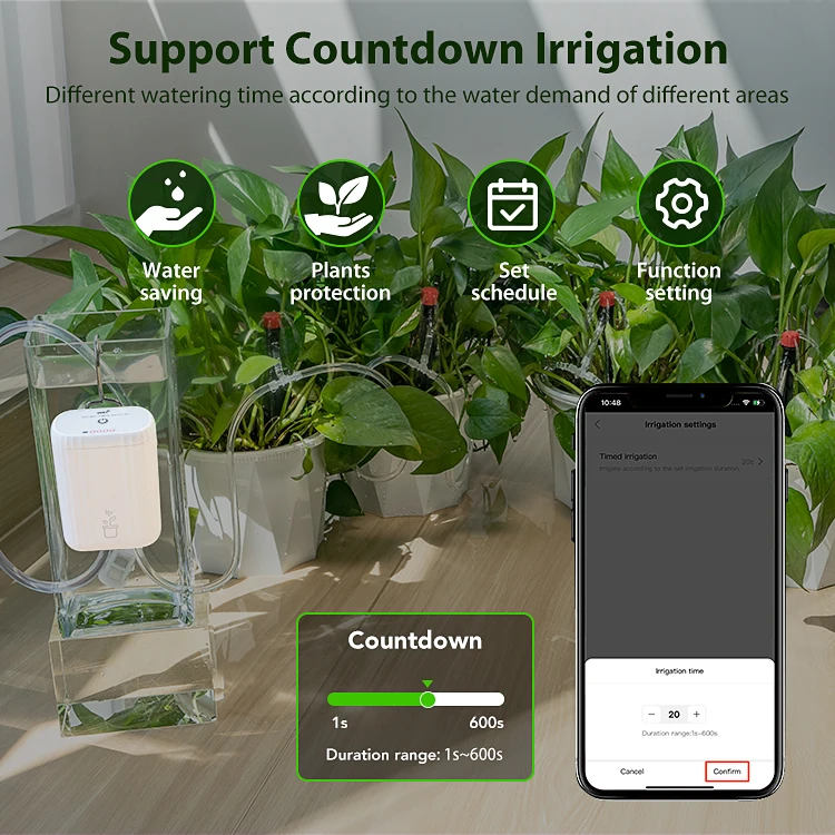 WIFI Intelligent Watering Device Pump Timed Automatic Drip Irrigation System Rem