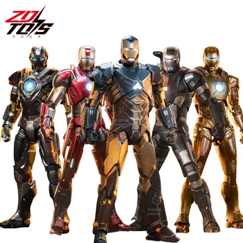 1/10 Original ZD Iron Man3 Sneaky MK15 MK16 MK2 War Machine2.0 MK22 MK35 MK47 Tony Stark Collection Model Action Figure Kids Toy