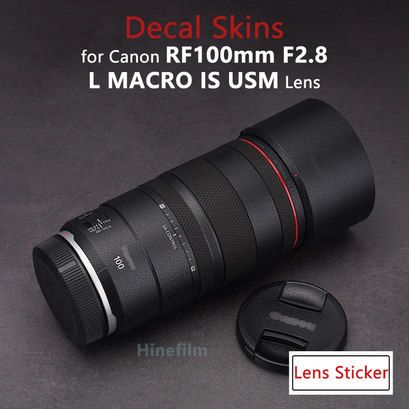Per Canon Rf100 2.8 Lens Premium Decal Skin Pellicola Protettiva Per Canon Rf 100Mm F2.8 L Macro Is Usm Lens Protector Vinyl Sticker