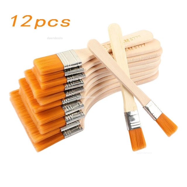 12 Pcs Pinceau en Mousse pour Peinture Brosse en Mousse Pinceau