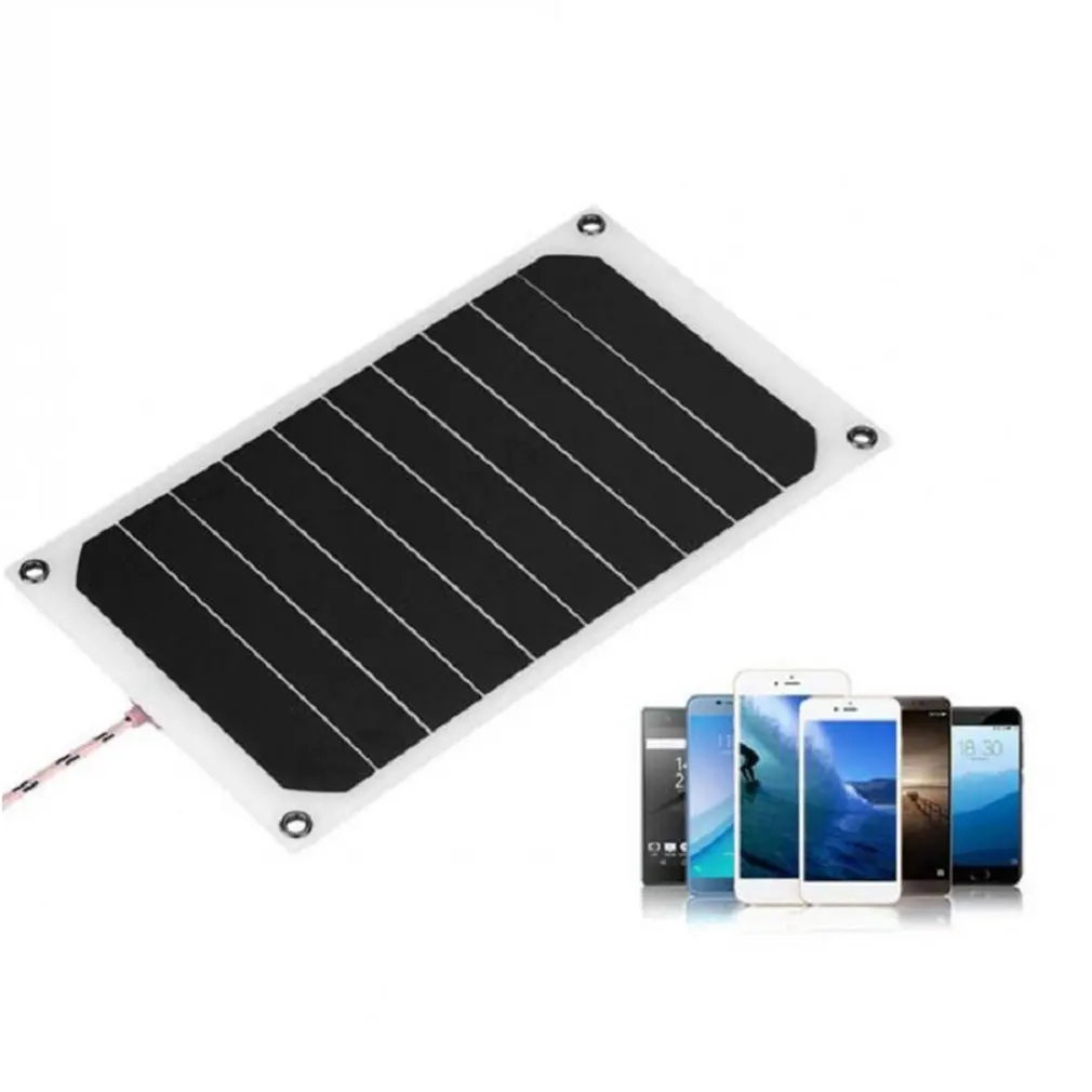 Placa de módulo fotovoltaico de Panel Solar de 10w, cargador de teléfono móvil para exteriores, placa de carga Usb ligera