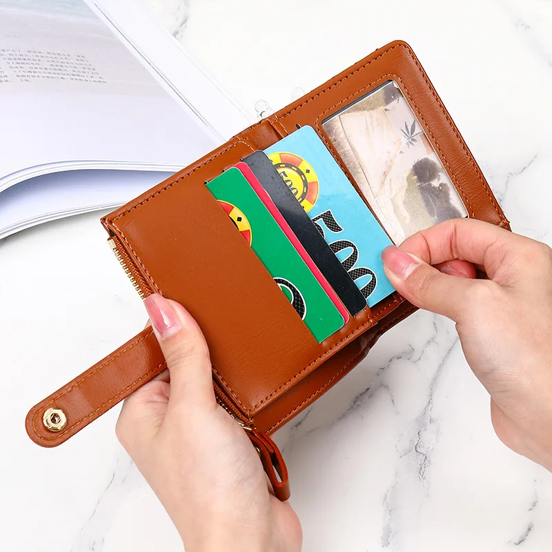 2022 New Women Small Wallet Female Stone Pattern Zipper Coin Purses Card Holder Wallet Ladies Clutch Money Bags for Girls