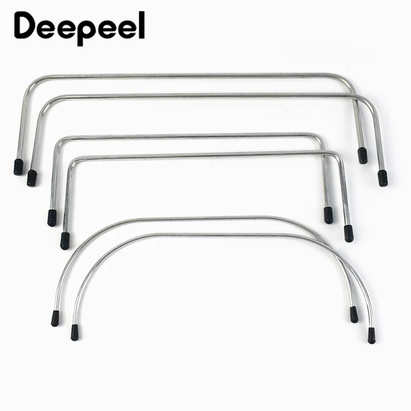 1Pair=2Pcs 8-35cm Metal Bag Bracket Handle Square Ring Purse Frame Handles Kiss Clasp for Making Bags DIY Hardware Accessories