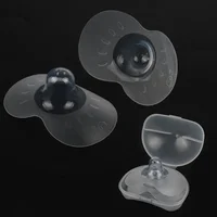 2Pcs Silicone Nipple Protectors Feeding Mothers Nipple Shields Protection Cover Breastfeeding With Clear Carrying Case 1