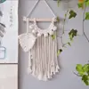 Macrame Wall Hanging Boho Tapestry Woven Bohemian Wall Decor Handmade Weaving Landscaping Wall Tapestry decoración hogar 4
