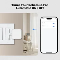 MOES Tuya Smart Bluetooth Finger Robot Warp Switch Button Key Smart Life App with Voice Control via Alexa, Google Assistant - Image 3