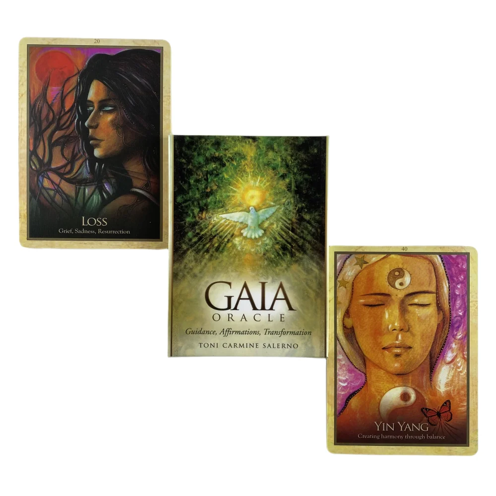 

High Quality English Version The Gaia Oracle Cards Tarot Board Games Playing PDF Guidebook