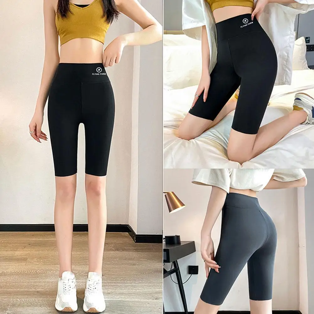 

Women Sports Yoga Short Thickened Version Fitness Pants Seamless Soft Workout Tights Outfits Quick Drying Gym Wear