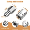 3/8 Inch Pressure Washer Coupler Quick Connect Plug Stainless Steel Male and Female Quick Connect Fittings Washer Accessories 4