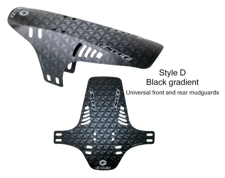 Guardabarros ENLEE MTB – Delantero/trasero Plegable, Negro, Universal, 280mm, 22g
