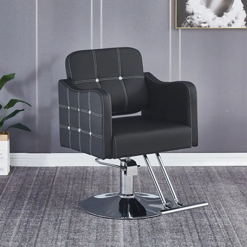 

Cosmetic Saddle Barber Chair Barbershop Beauty Hair Cutting Adjustable Recliner Hydraulic Facial Silla De Barbero Furniture