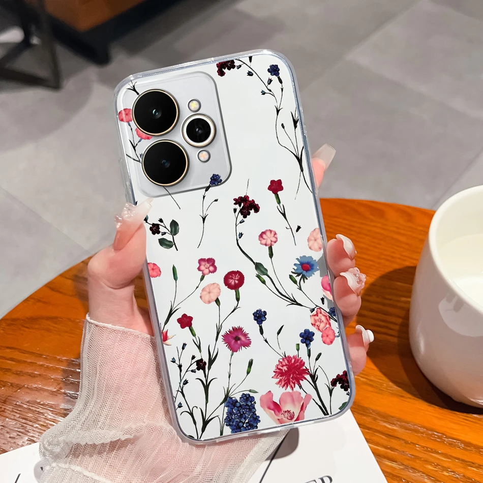 Transparent Shockproof TPU Silicone Back Cover - Simple Design Phone Protector Case