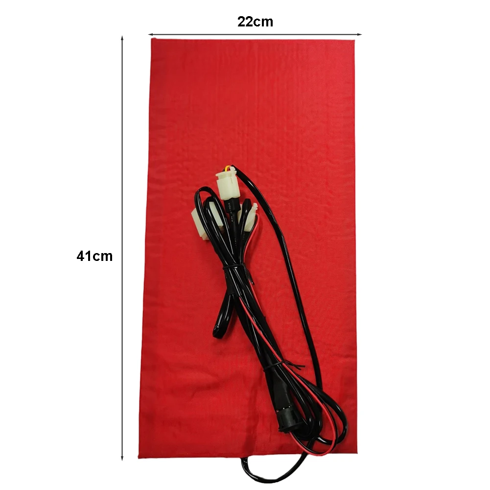 12V motorcycle ATV seat heated cushion carbon fiber pad timer adjustable temperature for ATV UTV E-bike scooter seat heater