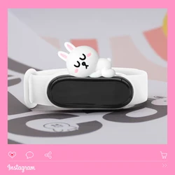Colorful Cartoon Silicone Strap - Fun Wristband Replacement for Mi band 5 6 (5)