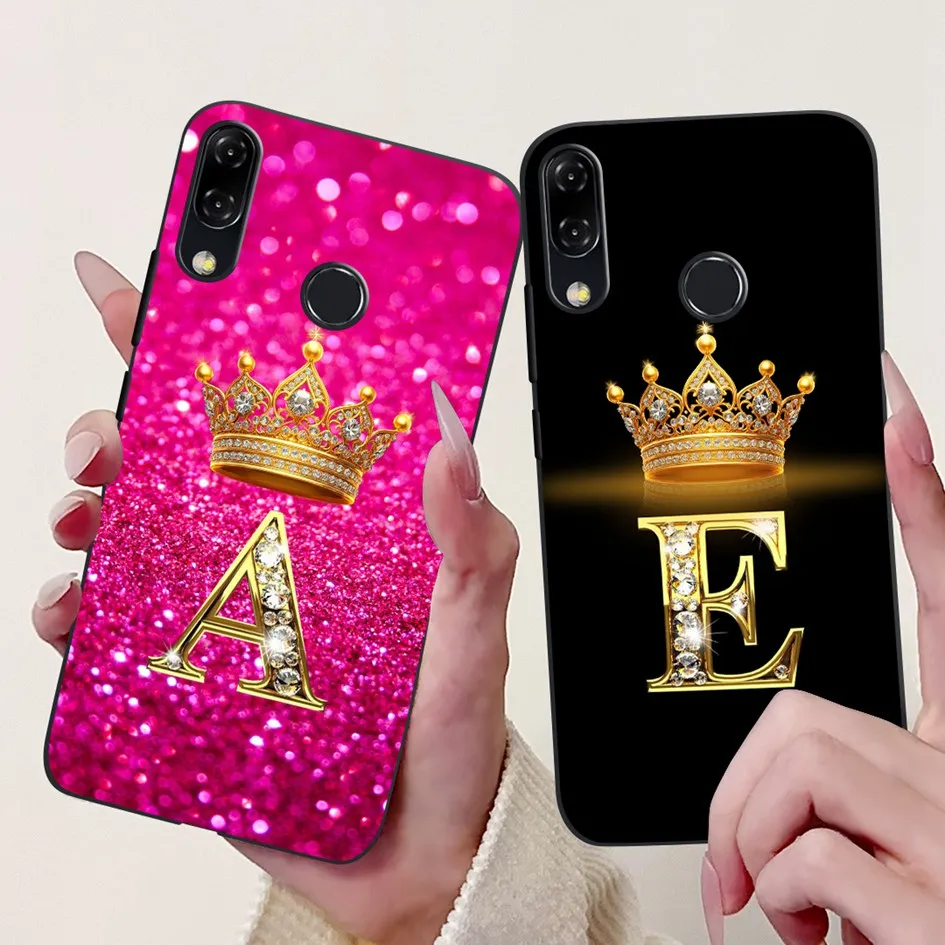 Luxury Crown Letters Soft Silicone TPU Phone Case Cover
