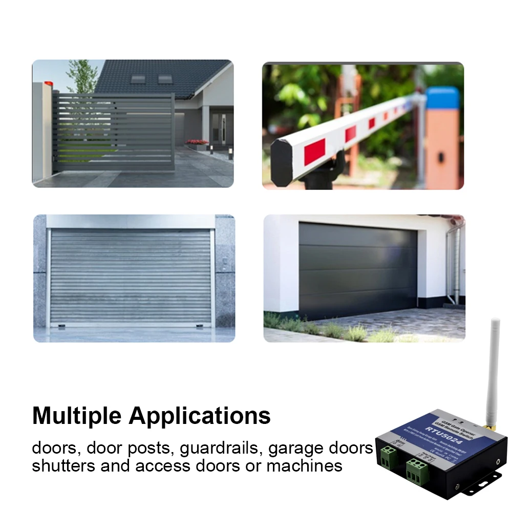 2G RTU5024 GSM Gate Opener Relay Wireless Remote Door Access Switch Free Call Door Access Control Switch Wireless Door Opener