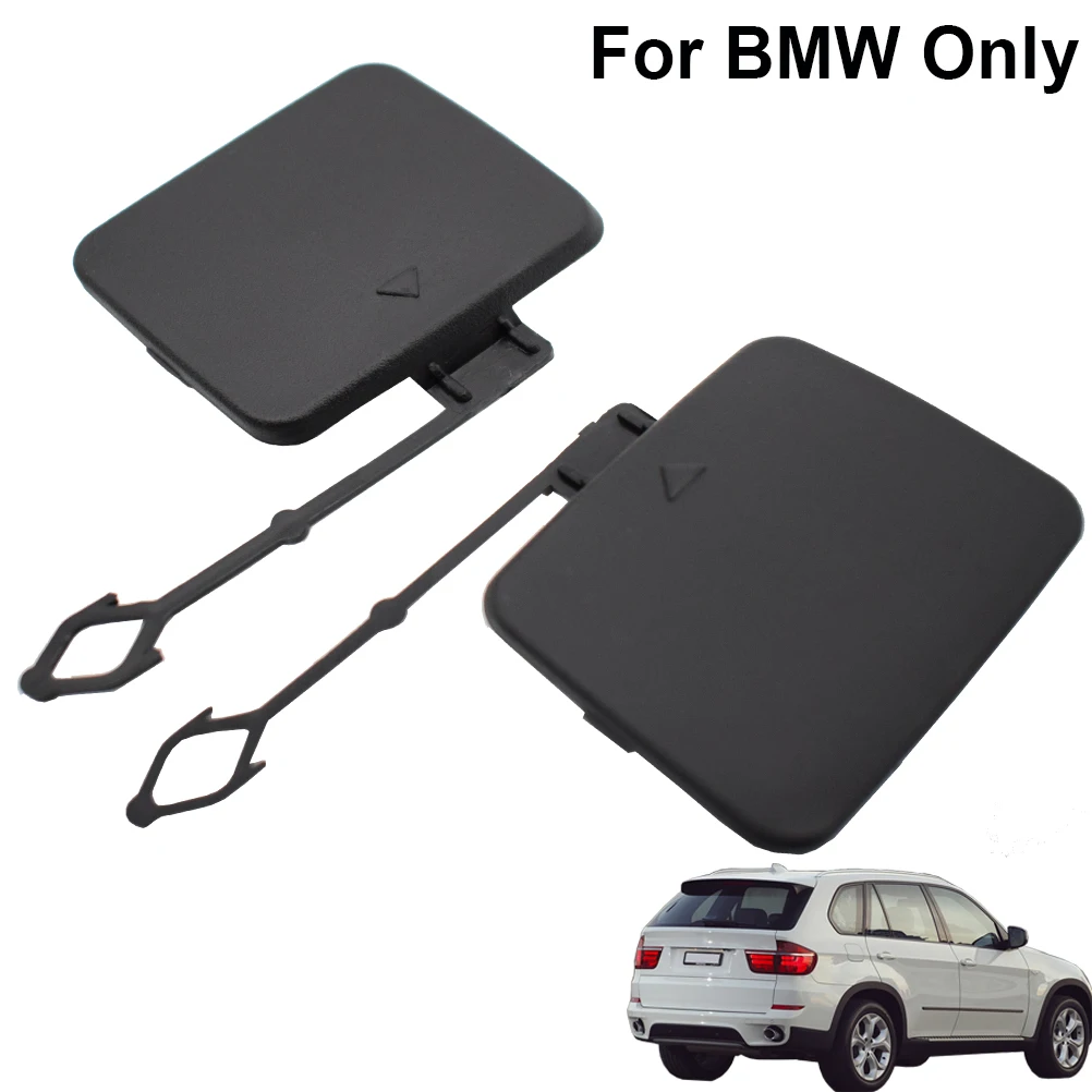 Car Rear Bumper Tow Hook Eye Cap Towing Hook Cover OE# 51127158447 51127158448 For BMW X5 E70 2006-2011