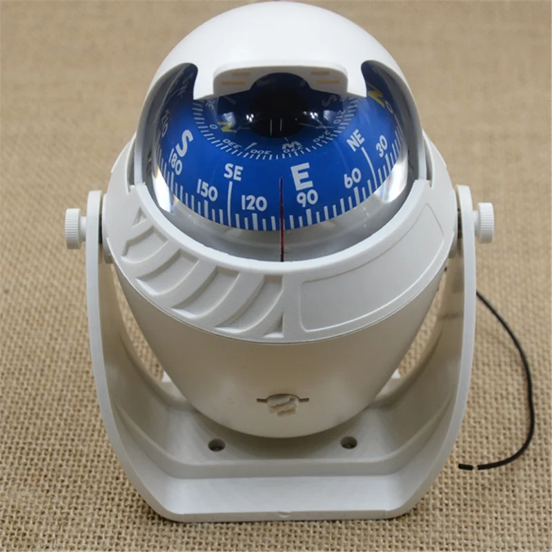 1pc High Precision Marine Compass Car Navigation Compass Nautical Compass with LED Light