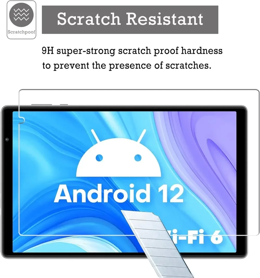 Tempered Glass Protectors for 2023 HiGrace OC101 10.1 inch Screen Protectors Ultra Clear Anti-Scratch 9H Hardness Screen Guard 3