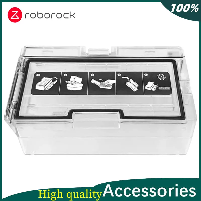 Original Roborock S7 S70 S75 T7s plus T7s G10 G10S Dust Box/Hepa Filter Robot Vacuum Cleaner Spare Part Dustbin Accessories