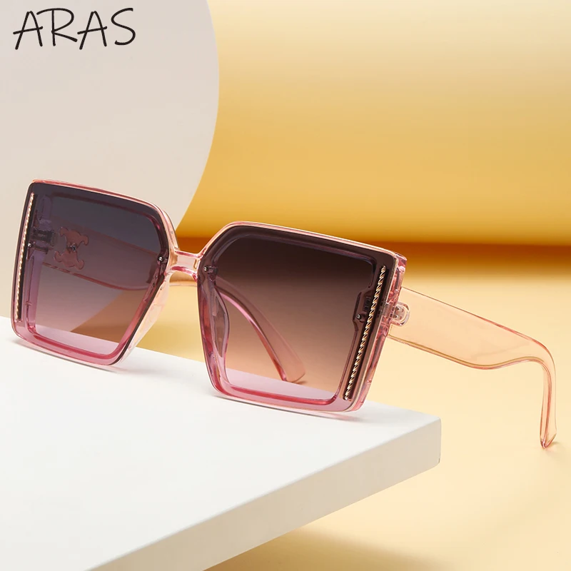 

Fashion Big Square Sunglasses Women 2022 Trend Vintage Luxury Oversized Gradient Sun Glasses For Men Shades UV400 Oculos De Sol