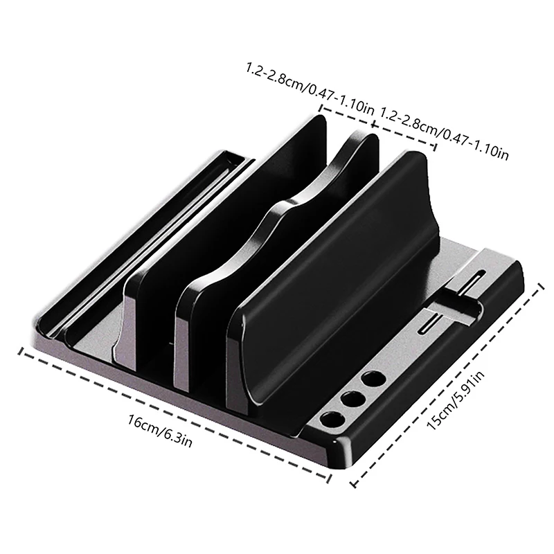 Plastic Vertical Laptop Stand Holder Adjustable Desktop Notebook Dock For iPad MacBook Mac Pro Base Bracket Accessories