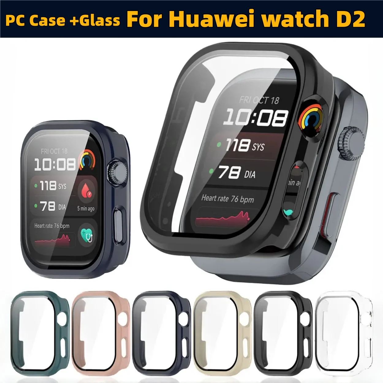 Durable Hard PC Case with Integrated Glass Screen Protector – Anti-Scratch Design