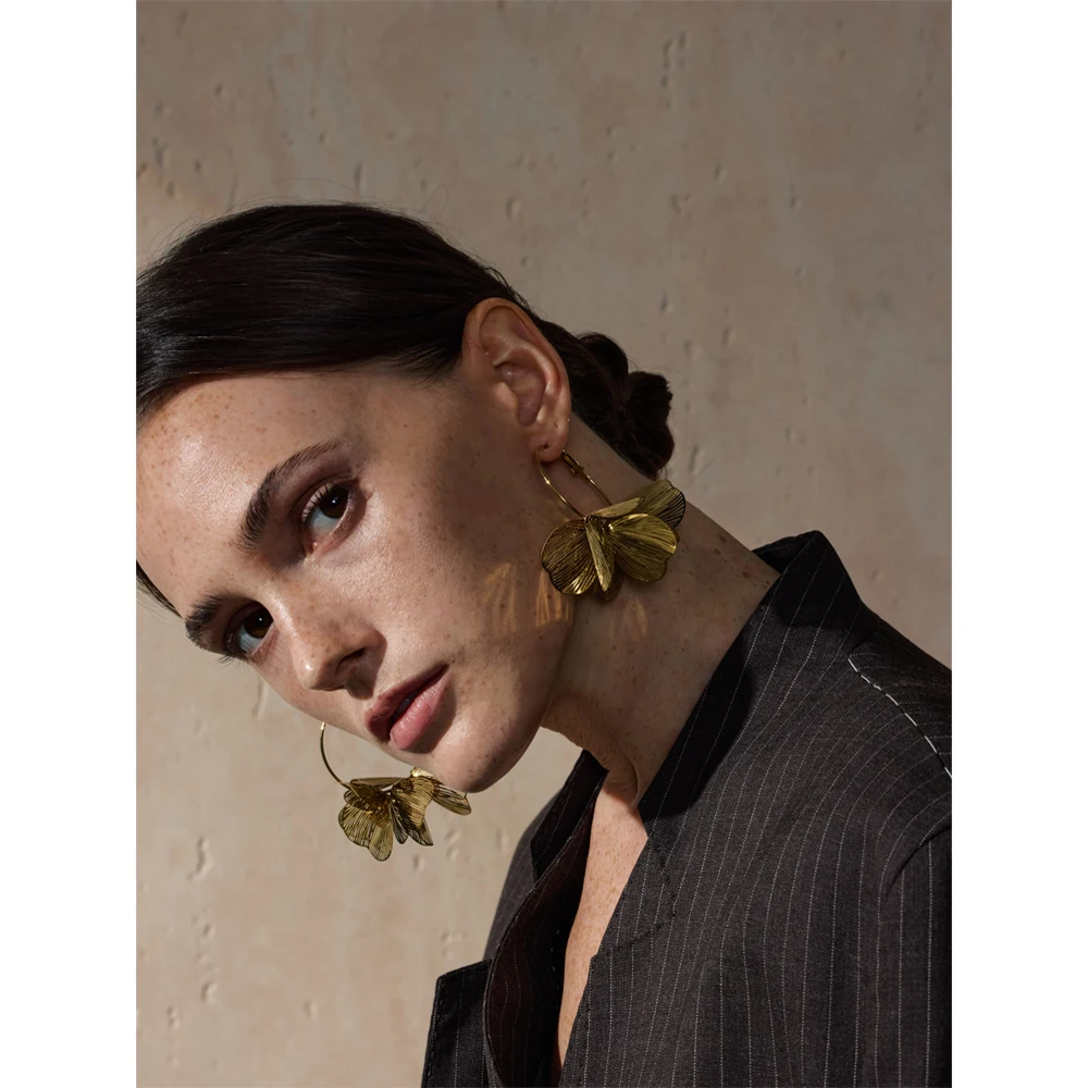 Yhpup Stainless Steel Hoop Earrings