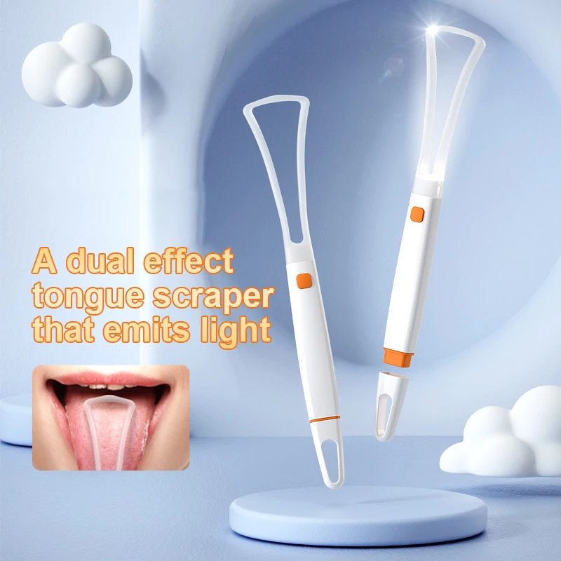 성인 및 어린이용 프리미엄 혀 스크레이퍼 클리너, 휴대용 혀 스크레이퍼 브러시, 구취 제거, 1 개 