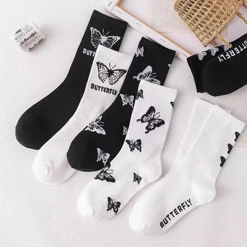 

Retro Cute Japanese Spring Summer Socks for Women Female Is Tied Sportsnet Red Bow Simple Fashionable Socks