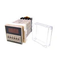 DH48S-S 12V time relay 220VAC 24VDC repeat cycle SPDT with socket DH48S series delay timer with base 4