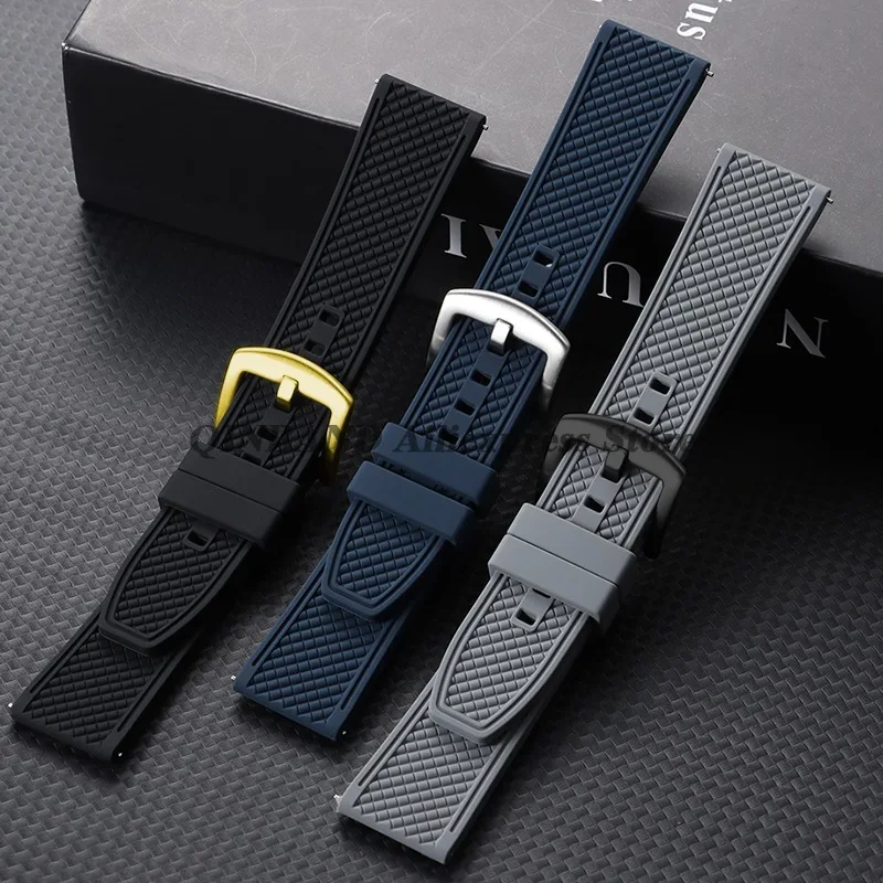 Premium Silicone Sports Watch Band - Waterproof Strap